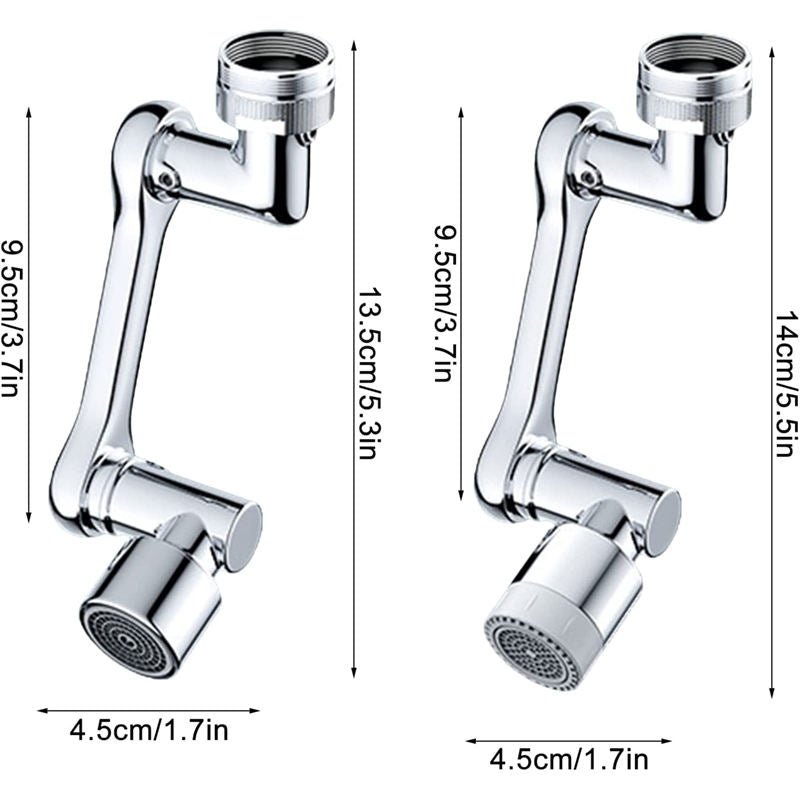 Robinet De Filtre Anti-éclaboussures Multifonction Rotatif 1080 ° - TROPYMALL