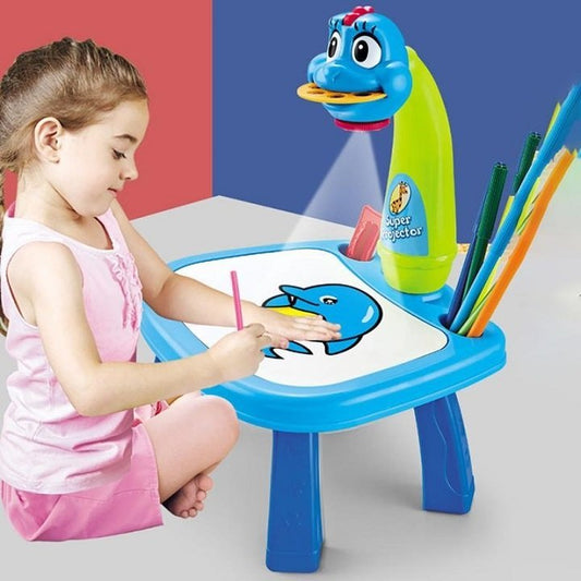 طاولة رسم فنية بجهاز عرض ضوئي للأطفال - TROPYMALL
