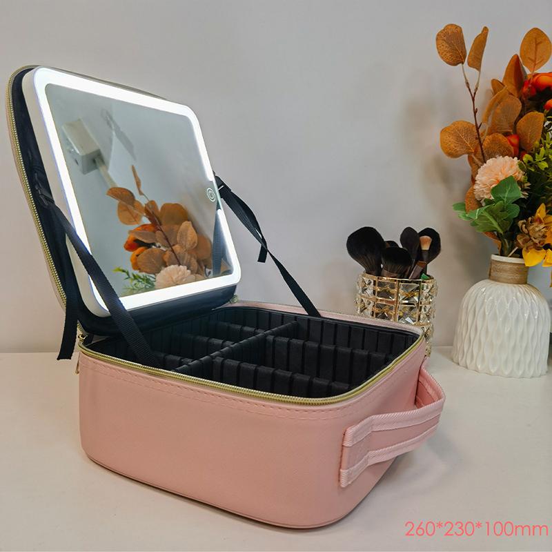 Sac organisateur de Maquillage  avec Miroir éclairé (Vide)