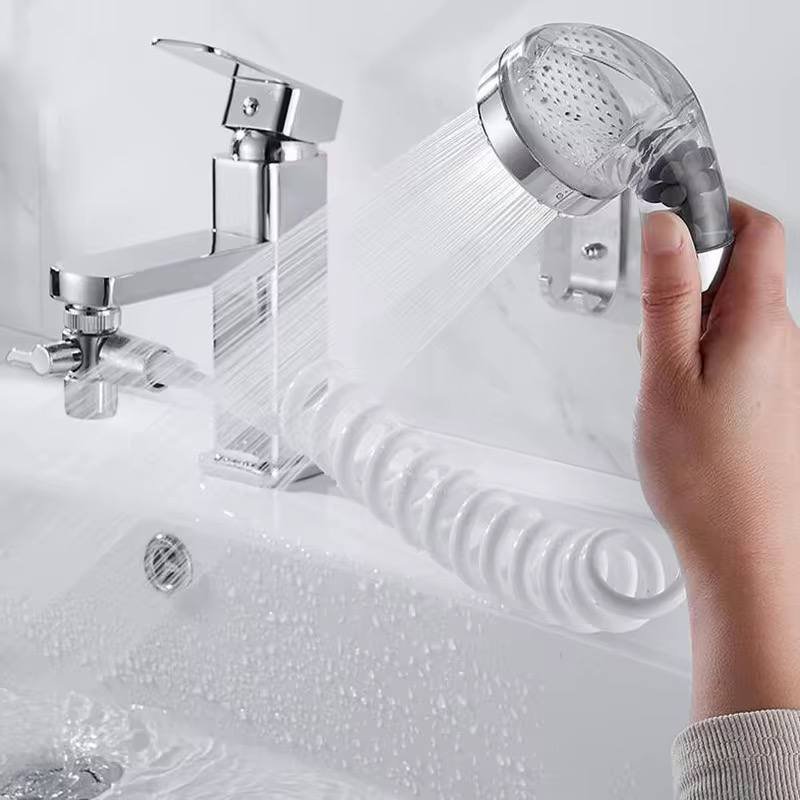 Ensemble Pommeau Douche pour Lavabo Douchette Adaptable sur Robinet Flexible de Robinet - TROPYMALL