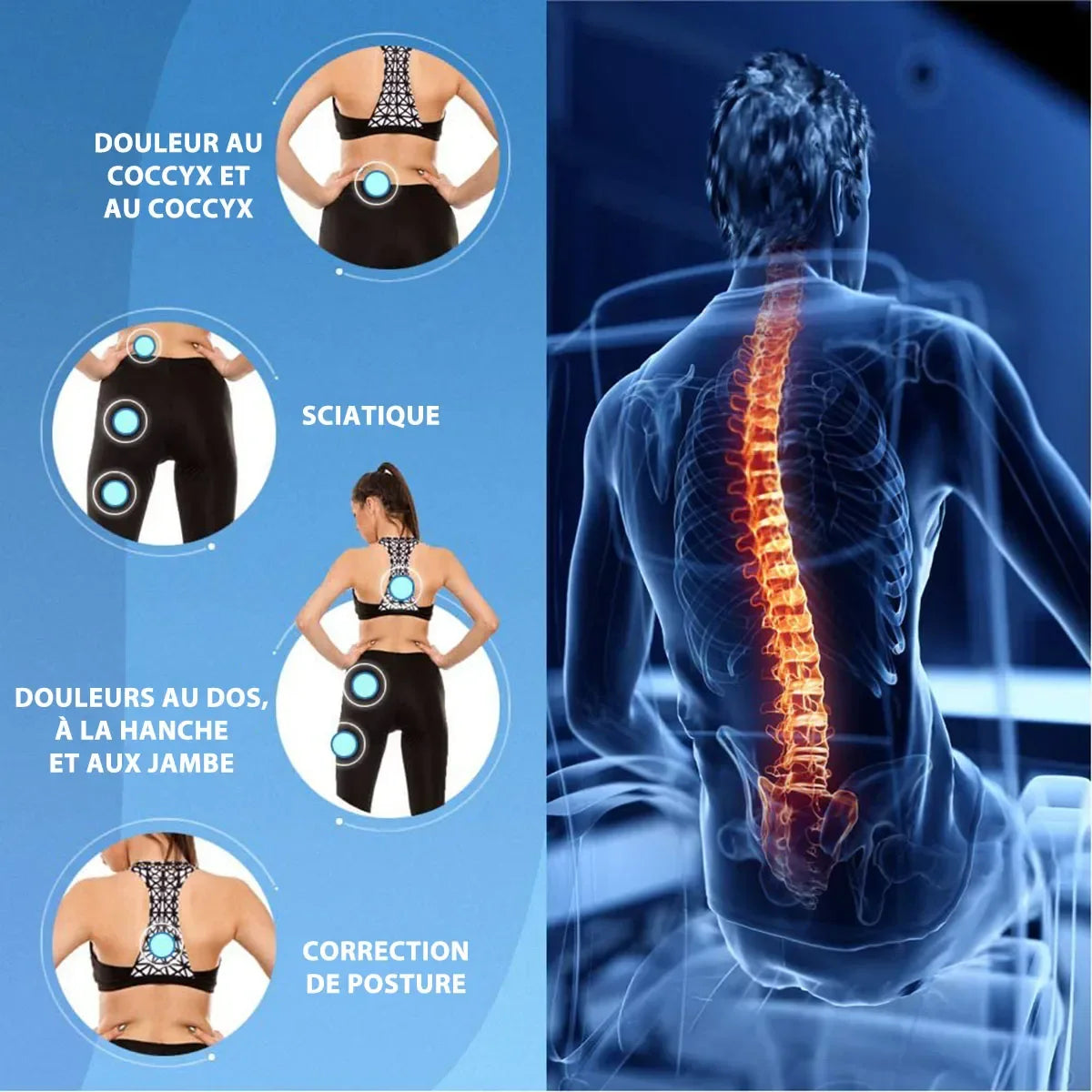 COUSSIN DE SIÈGE MÉDICAL ORTHOPÉDIQUE CONFORTABLE POUR VOITURE ET CHAISE