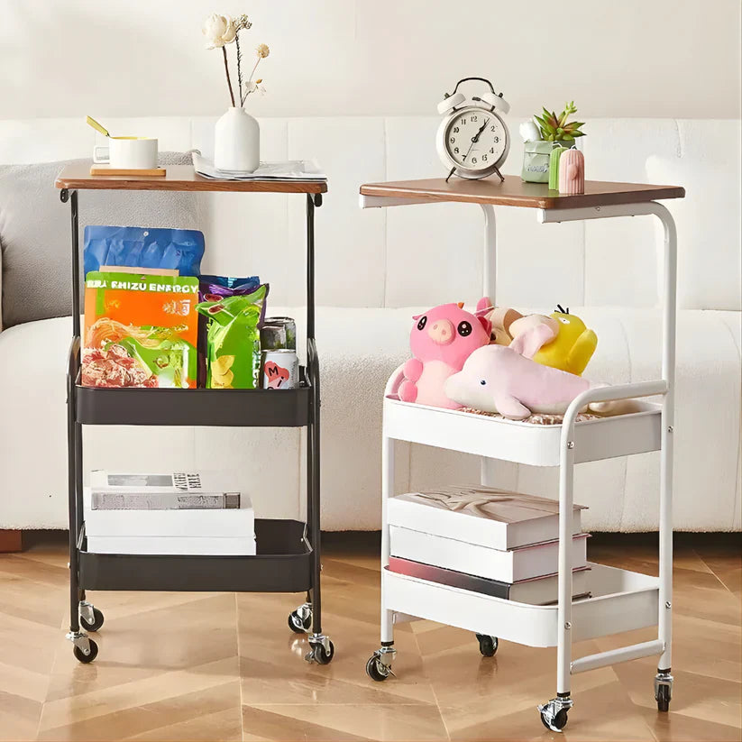Chariot de rangement à roulettes à 3 niveaux